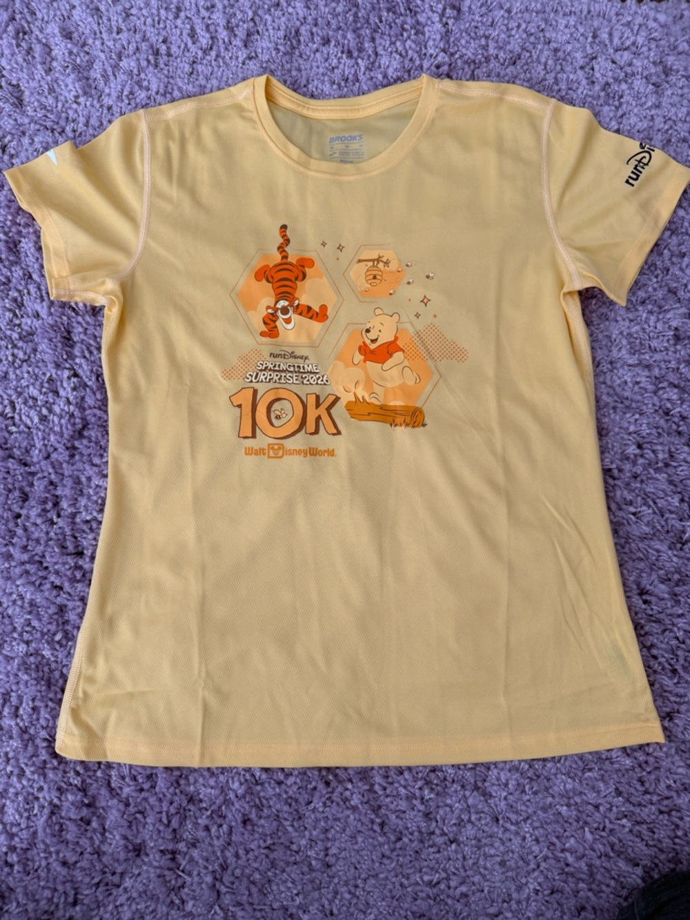 Rundisney springtime surprise 2026 Winnie the Pooh & Tigger 10K ladies M